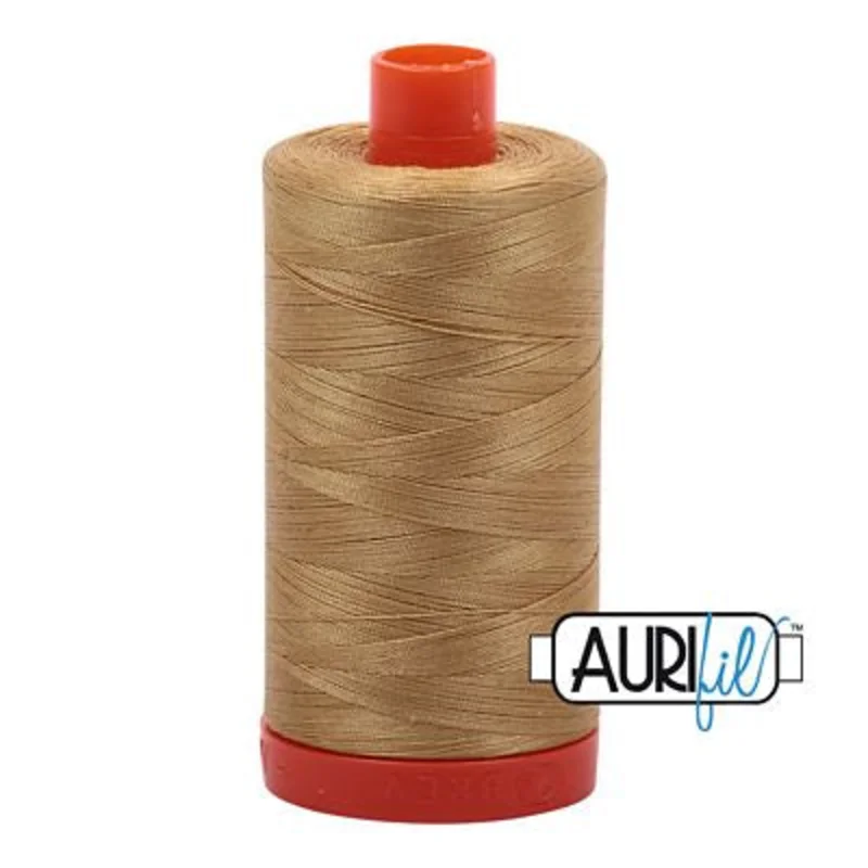 Aurifil: 50wt Cotton-Light Brass 2920