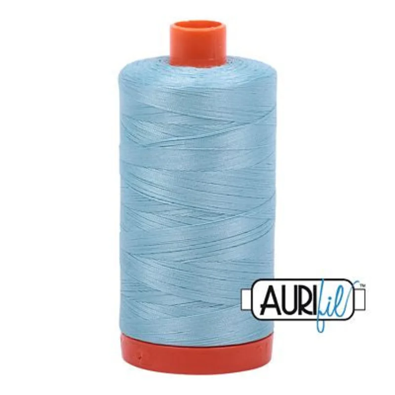 Aurifil: 50wt Cotton-Light Gray Turquoise 2805