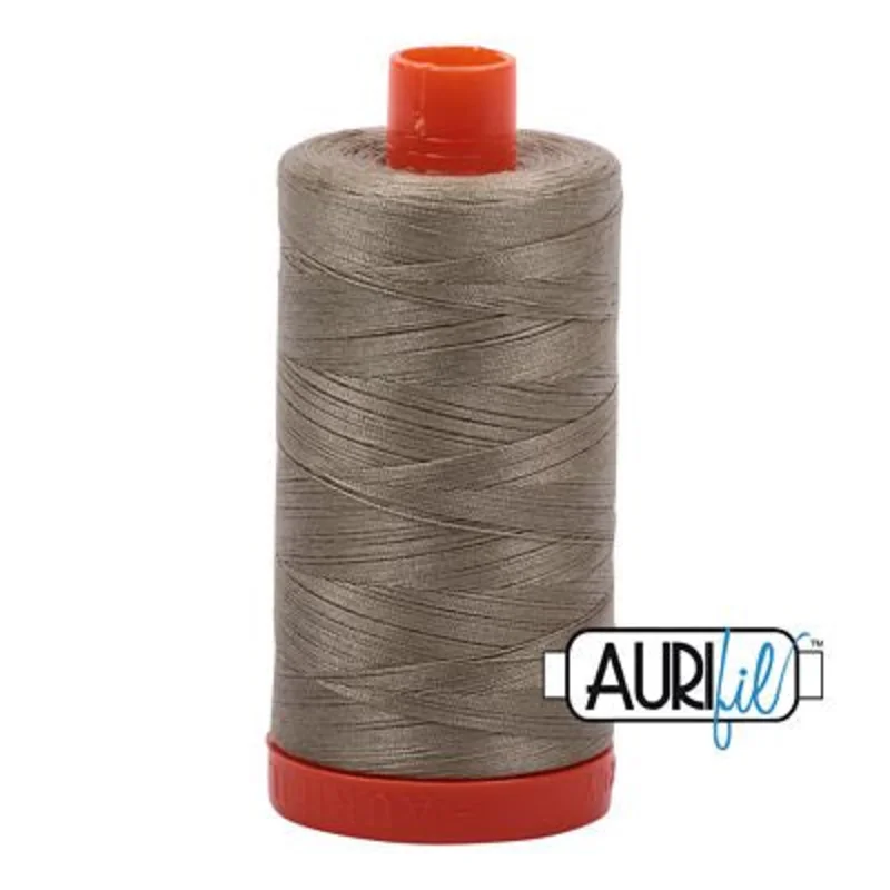 Aurifil: 50wt Cotton-Light Khaki Green 2900