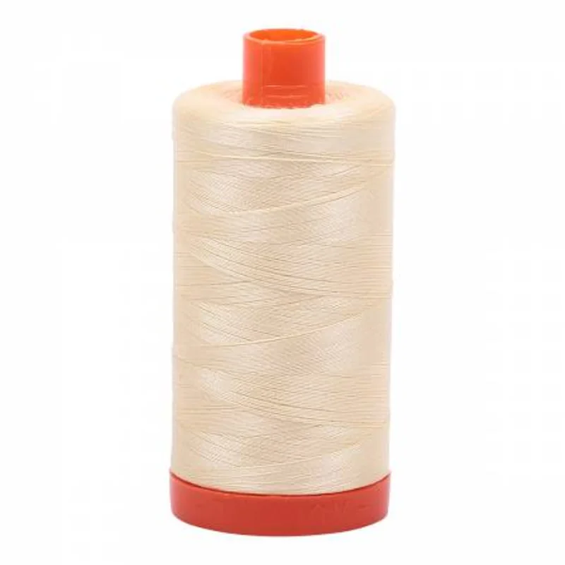 Aurifil: 50wt Cotton-Light Lemon 2110