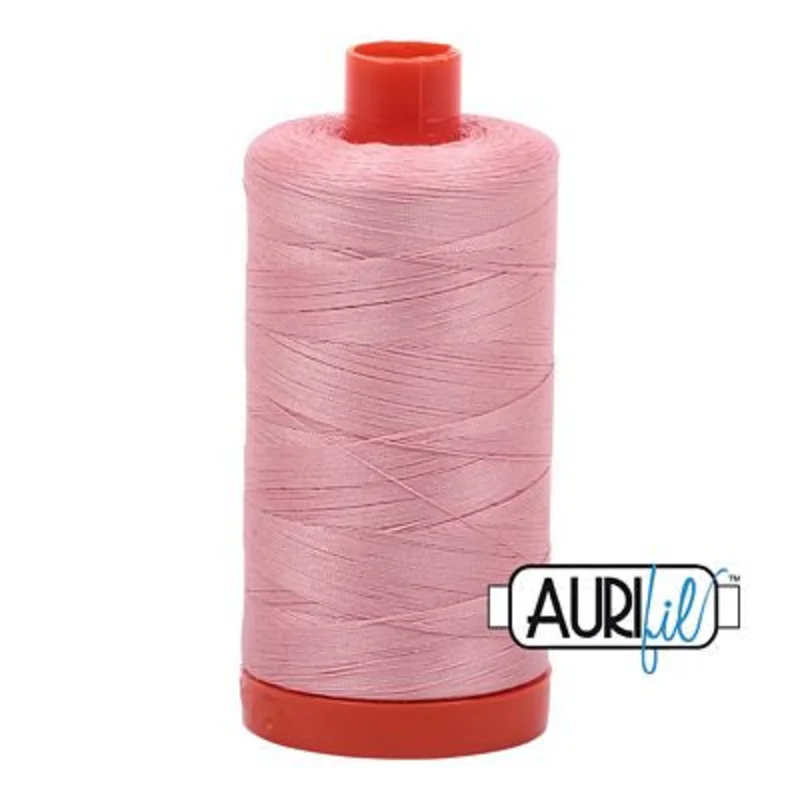 Aurifil: 50wt Cotton-Light Peony 2437