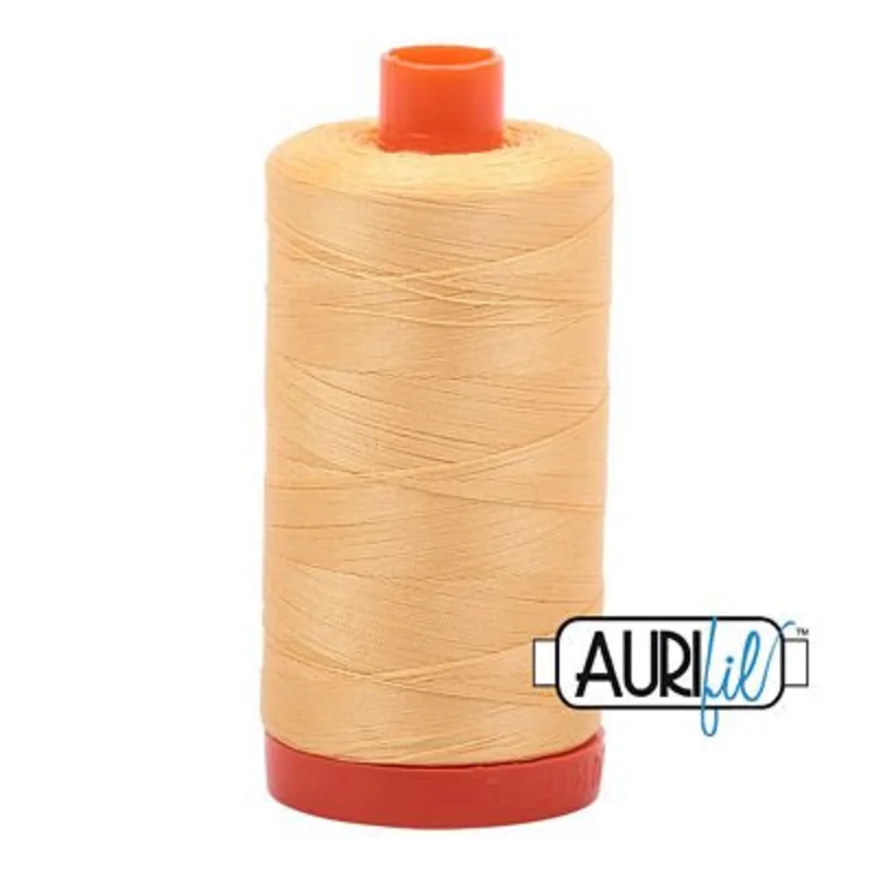 Aurifil: 50wt Cotton-Medium Butter 2130