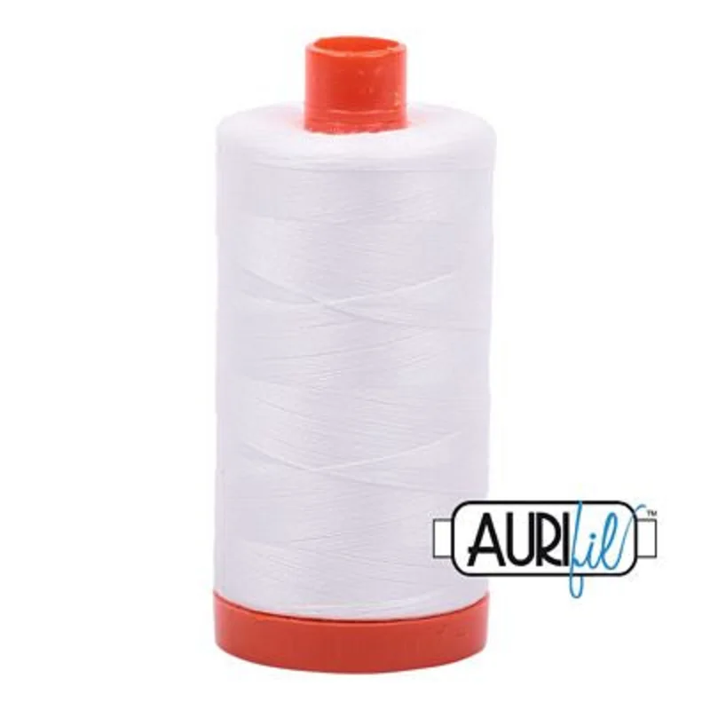 Aurifil: 50wt Cotton-Natural White 2021