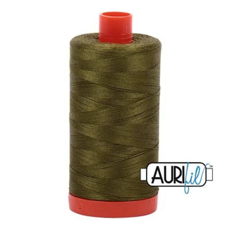 Aurifil: 50wt Cotton-Olive 2887