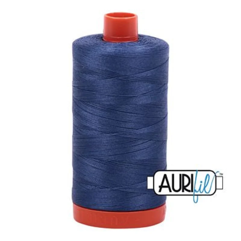 Aurifil: 50wt Cotton-Steel Blue 2775