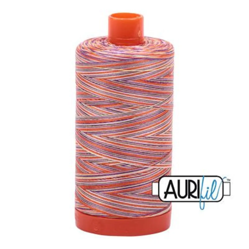 Aurifil: 50wt Cotton-Variegated Desert Dawn 4648