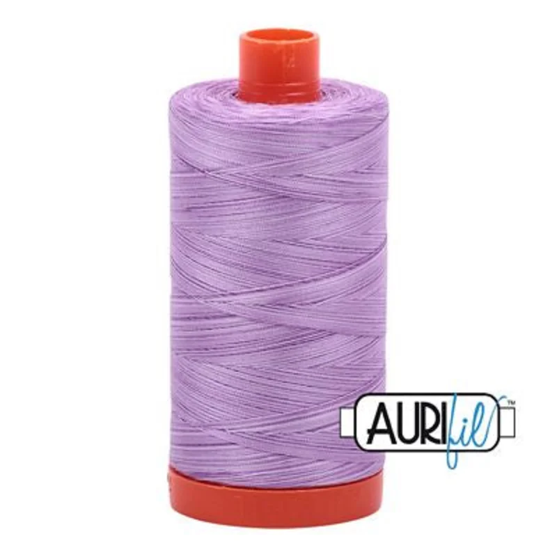Aurifil: 50wt Cotton-Variegated French Lilac 3840