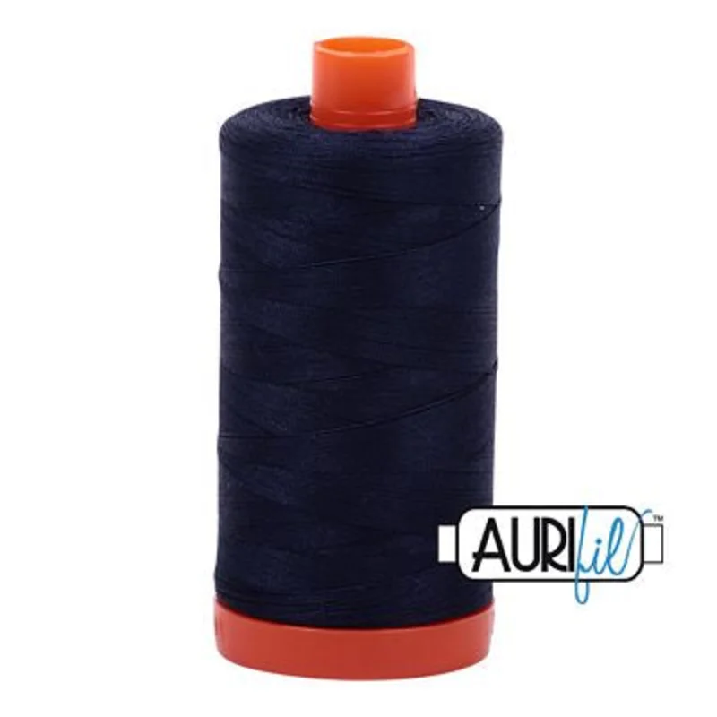 Aurifil: 50wt Cotton-Very Dark Navy 2785