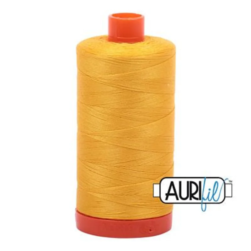 Aurifil: 50wt Cotton-Yellow 2135