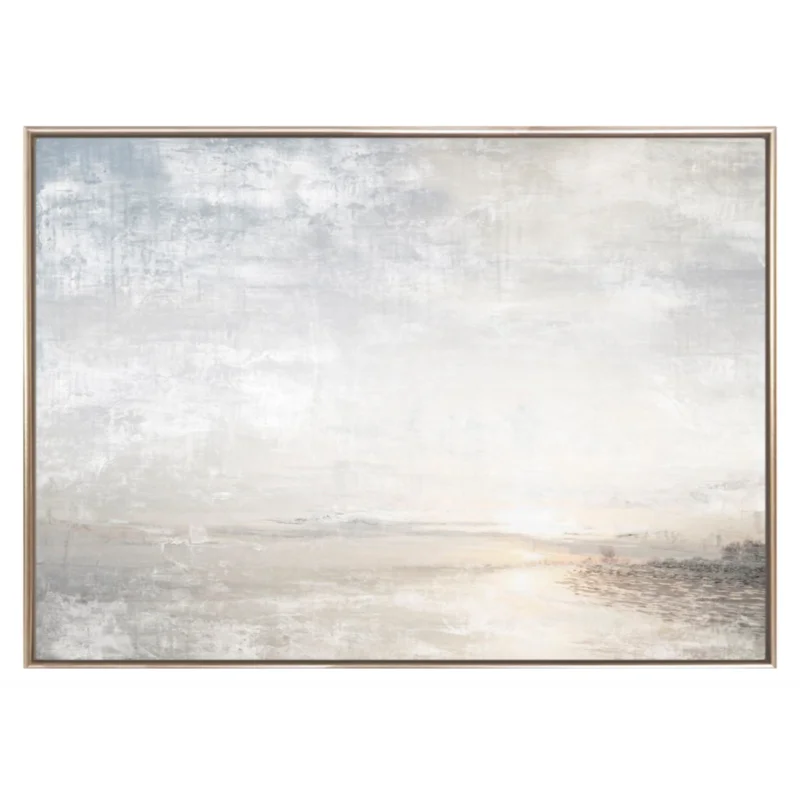 Aurora on the Lake II - Framed Canvas, 71"W x 51"H