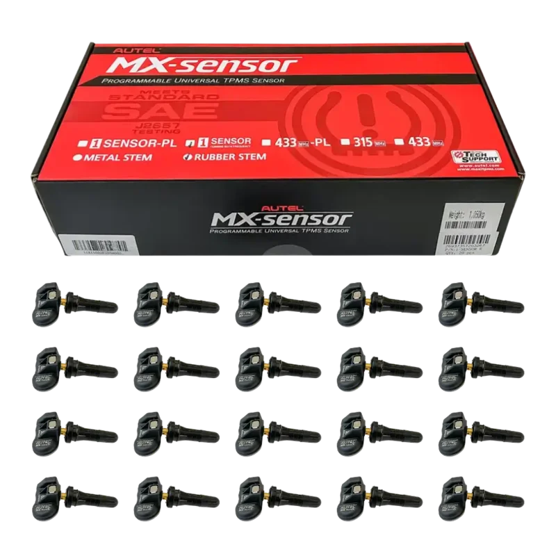 Autel MX-Sensor TPMS Sensor Bulk Box, Rubber Stem (Box of 20) - 1-SENSOR-R
