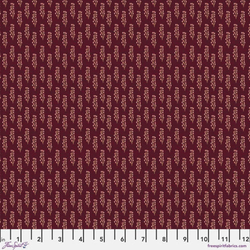 AUTUMN FRIENDS: Autumn Twigs-Garnet (1/4 Yard)