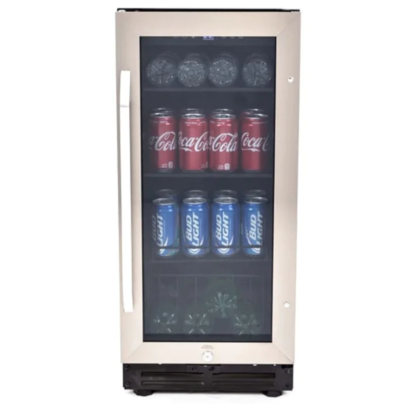 Avanti - 15 Inch 3.1 cu.Ft Beverage Centre Refrigerator in Stainless - BCA3115S3S Stainless