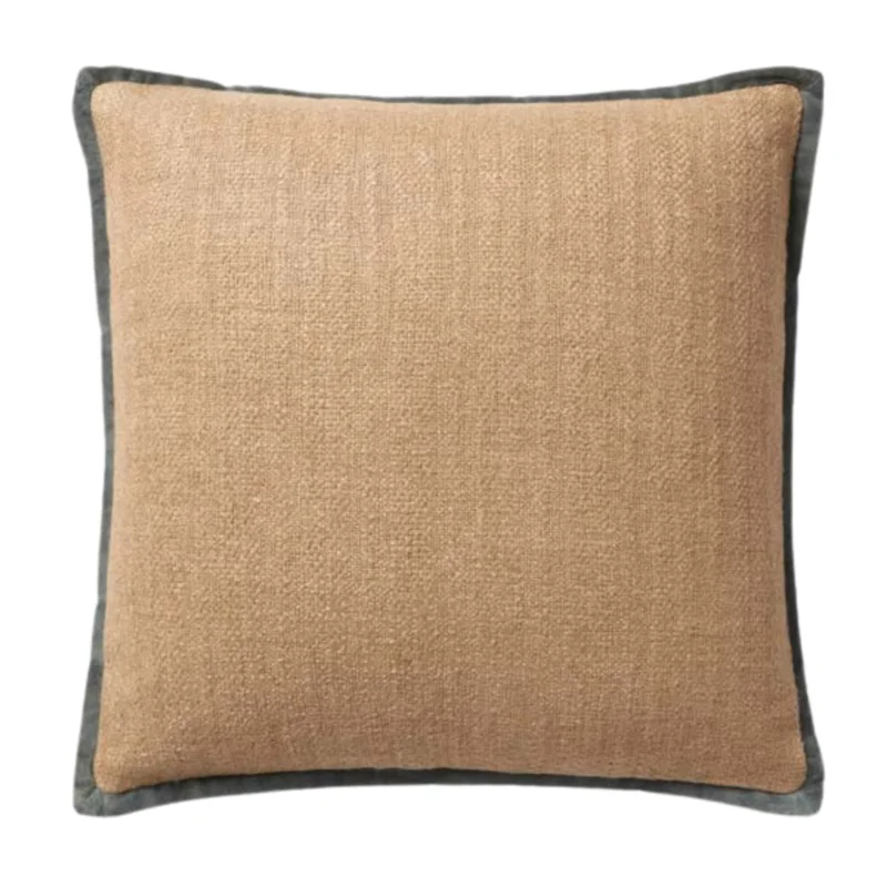 Aveline Pal0034 Natural / Blue 18'' x 18'', Amber Lewis  Loloi