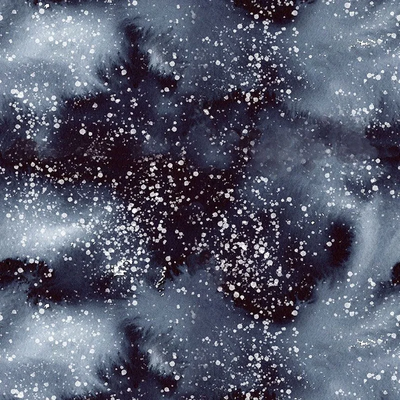 BABY, IT'S COLD OUTSIDE: Night Sky-Storm (1/4 Yard)