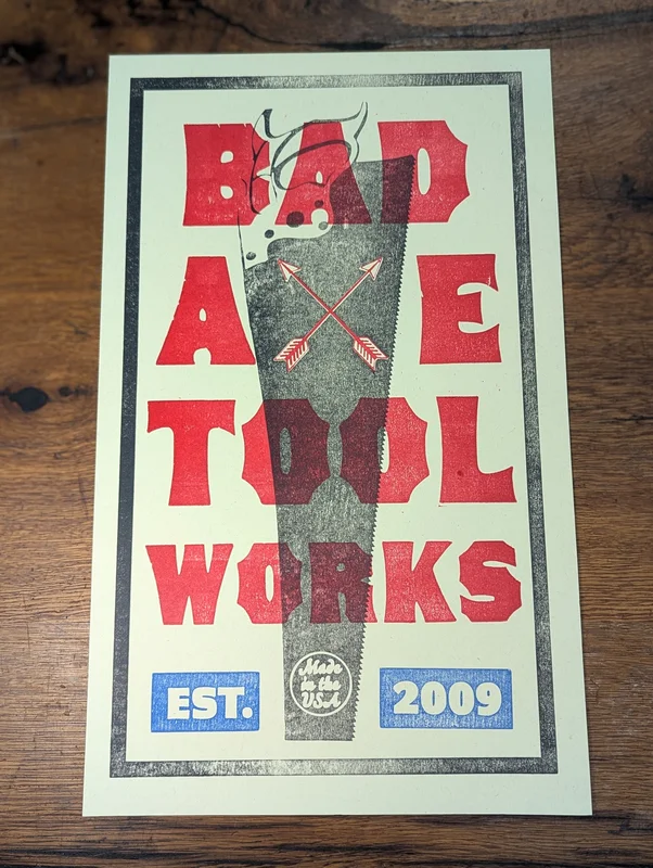 Bad Axe Panel Saw Poster - Limited Edition