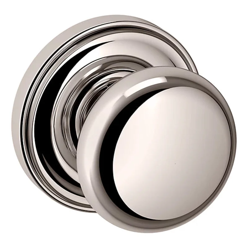 Baldwin - Estate Collection - Knobs & Levers - 5015 Door Knob w/ 5048 Rose (Pre-Configured)
