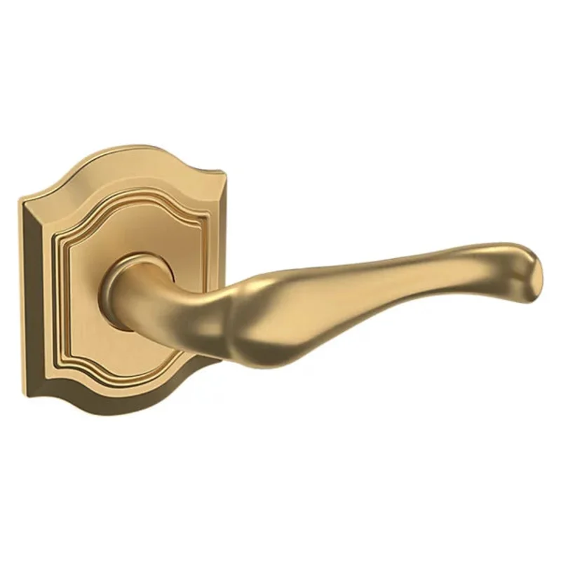 Baldwin - Estate Collection - Knobs & Levers - 5447V Bethpage Door Lever w/ R027 Rose (Pre-Configured)