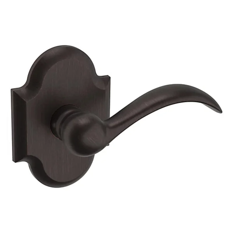 Baldwin - Estate Collection - Knobs & Levers - 5452V Beavertail Door Lever w/ R030 Rose (Pre-Configured)
