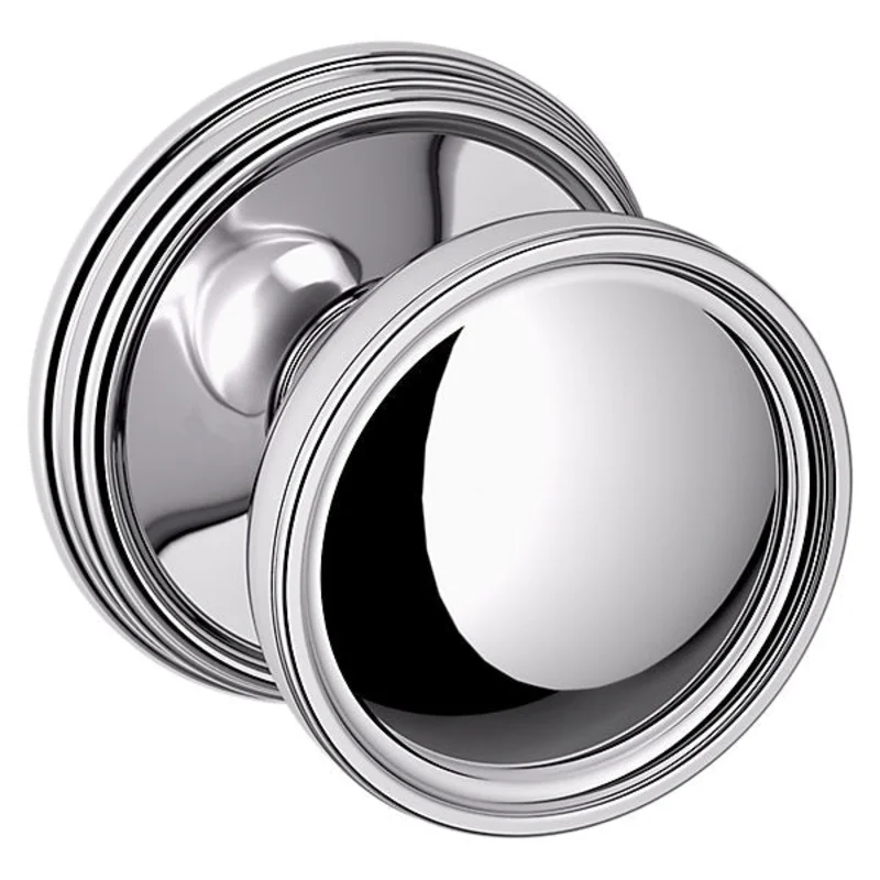 Baldwin - Estate Collection - Knobs & Levers - K012 Tulip Door Knob w/ 5078 Rose (Pre-Configured)