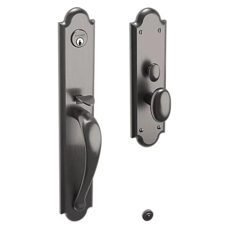 Baldwin - Estate Collection - Mortise Entry Handlesets - Boulder Full Escutcheon M514 Mortise Handleset w/ Knob (Trim ONLY)