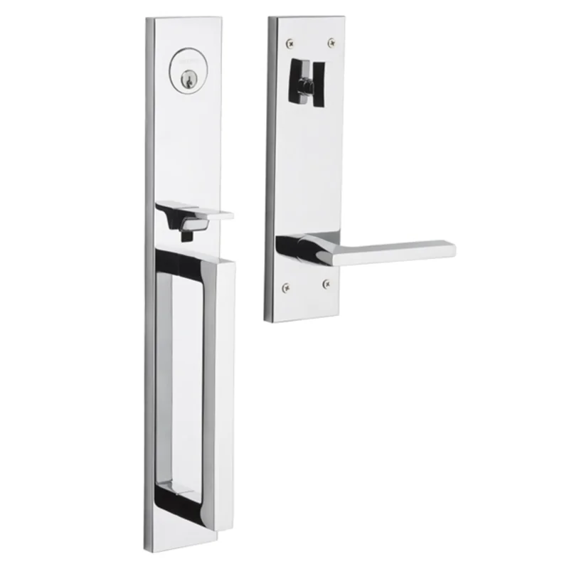 Baldwin - Estate Collection - Tubular Entry Handlesets - Minneapolis Full Escutcheon Emergency Egress Handleset w/ 5162 Minneapolis Lever