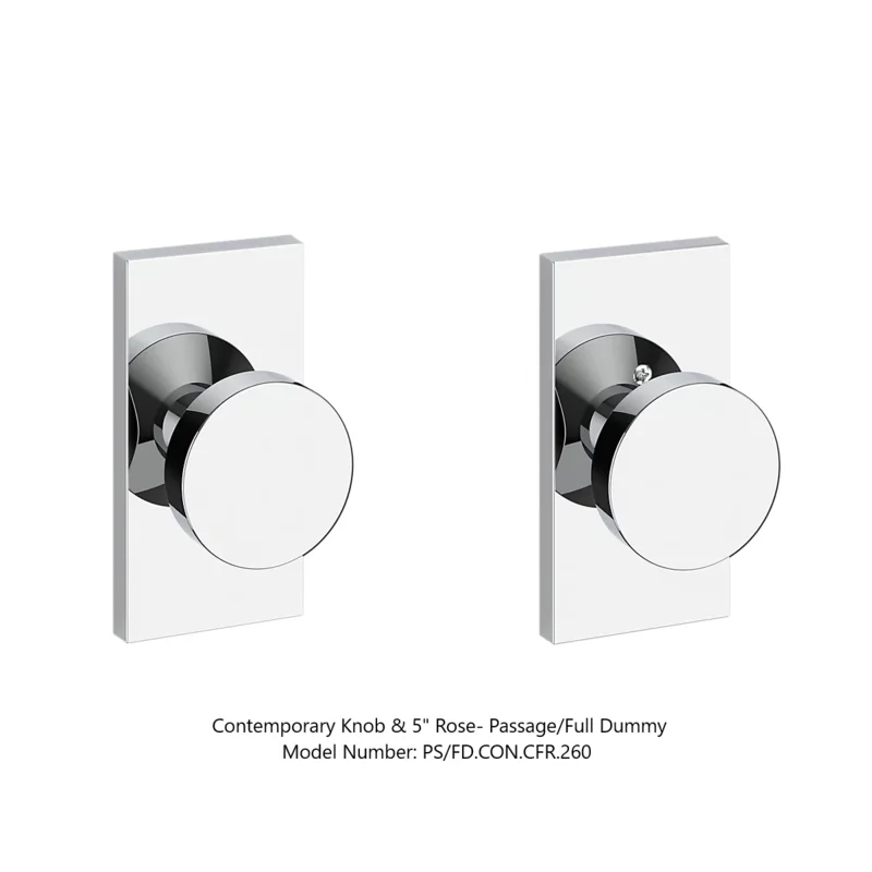 Baldwin - Reserve Collection - Interior Knobs - Contemporary Door Knob (Full Dummy)