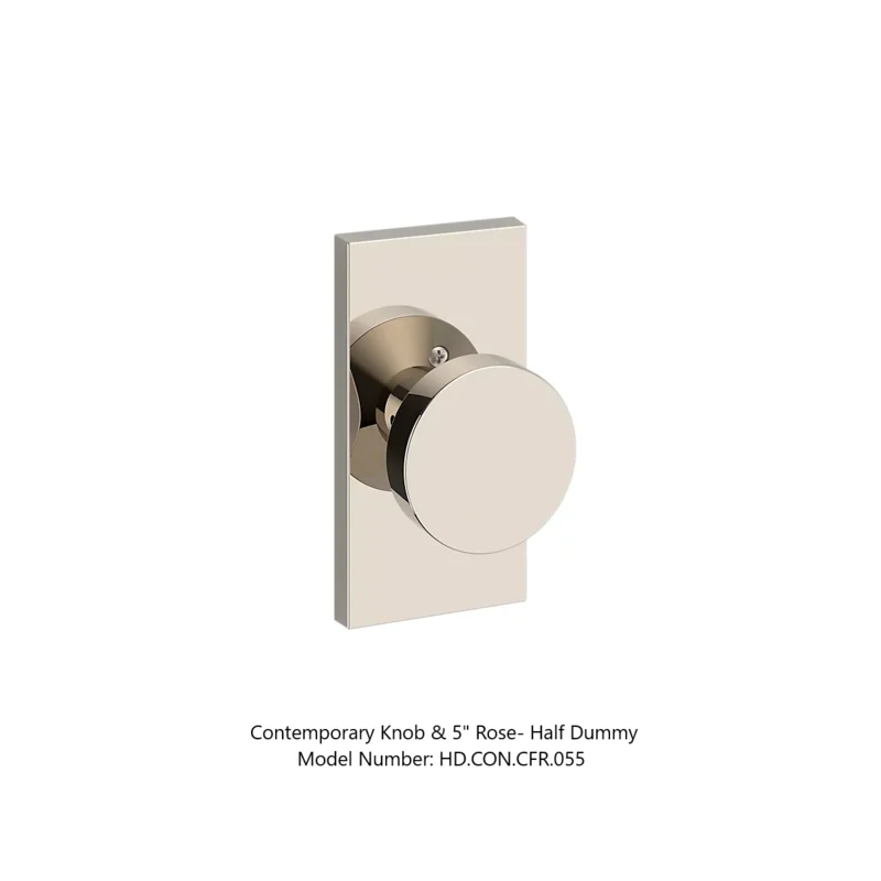 Baldwin - Reserve Collection - Interior Knobs - Contemporary Door Knob (Half Dummy)