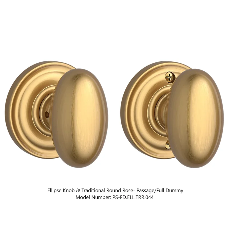 Baldwin - Reserve Collection - Interior Knobs - Ellipse Door Knob (Passage)