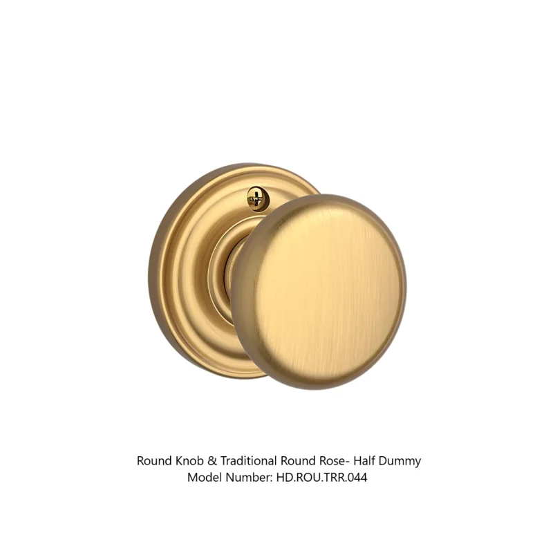 Baldwin - Reserve Collection - Interior Knobs - Round Door Knob (Half Dummy)