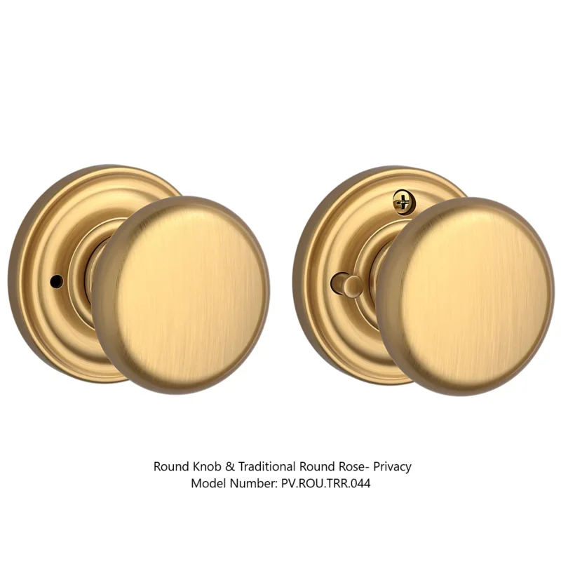 Baldwin - Reserve Collection - Interior Knobs - Round Door Knob (Privacy)