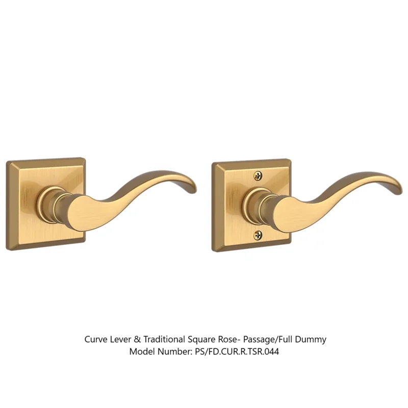 Baldwin - Reserve Collection - Interior Levers - Curve Door Lever (Passage)