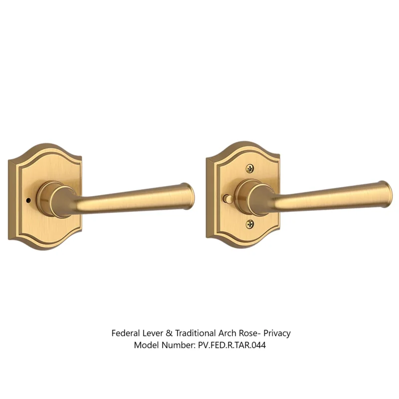 Baldwin - Reserve Collection - Interior Levers - Federal Door Lever (Privacy)