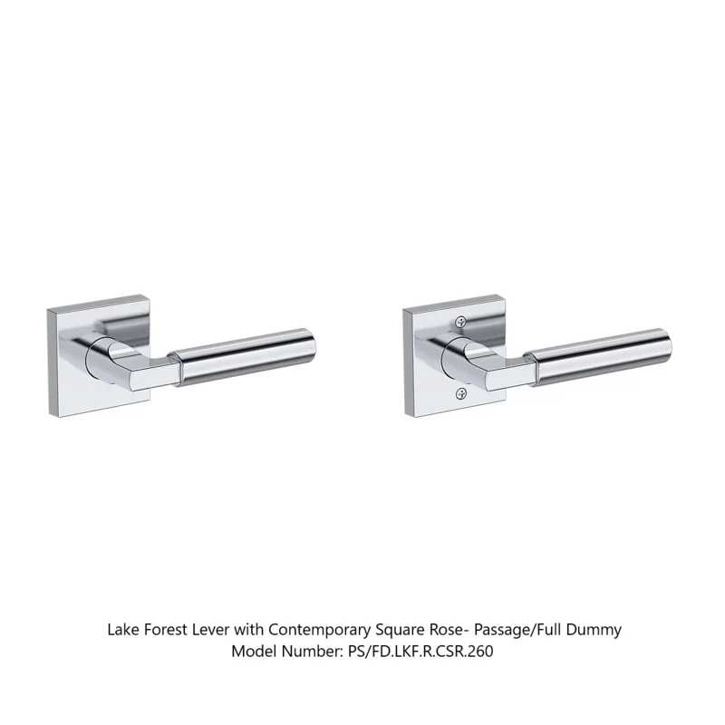 Baldwin - Reserve Collection - Interior Levers - Lake Forest Door Lever (Full Dummy)