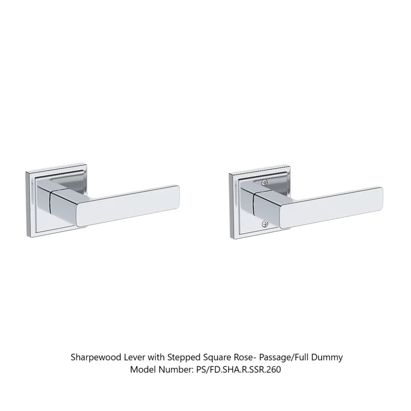 Baldwin - Reserve Collection - Interior Levers - Sharpewood Door Lever (Passage)