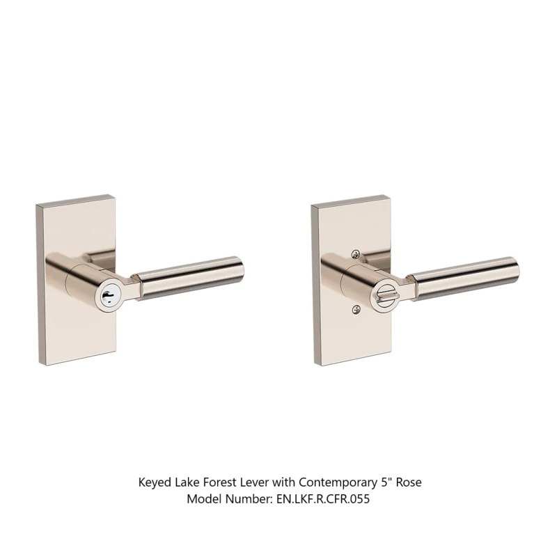 Baldwin - Reserve Collection - Keyed Levers - Lake Forest Door Lever (Entry)