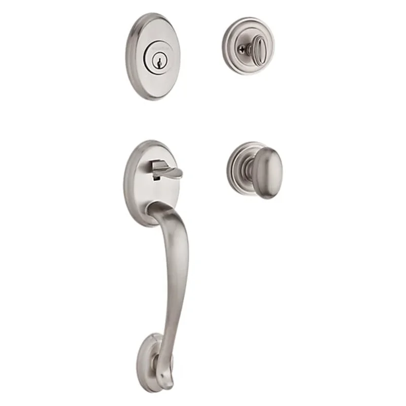 Baldwin - Reserve Collection - Tubular Entry Handlesets - Columbus Sectional Handleset w/ Ellipse Knob & Rose