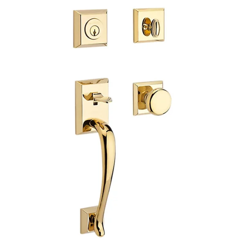 Baldwin - Reserve Collection - Tubular Entry Handlesets - Nappa Sectional Handleset w/ Round Knob & Rose