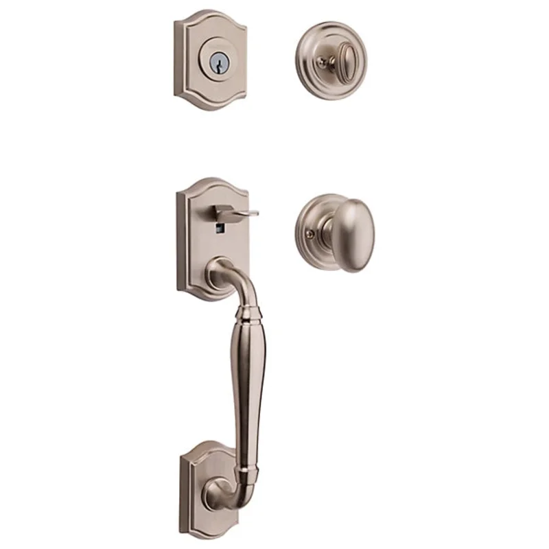 Baldwin - Reserve Collection - Tubular Entry Handlesets - Westcliff Sectional Handleset w/ Ellipse Knob & Rose