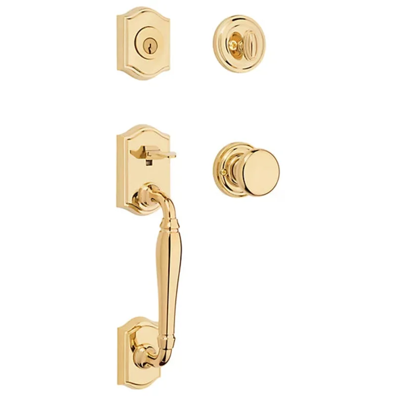 Baldwin - Reserve Collection - Tubular Entry Handlesets - Westcliff Sectional Handleset w/ Round Knob & Rose