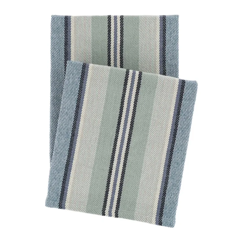 Barbados Woven Cotton Throw - Blue