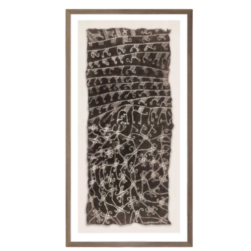 Bark Cloth II - Mocha, 15" x 28