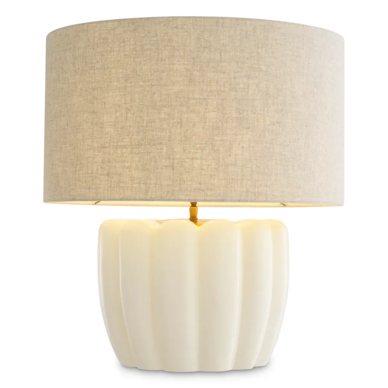 Barocco Table Lamp - Off-White, 23.43"H