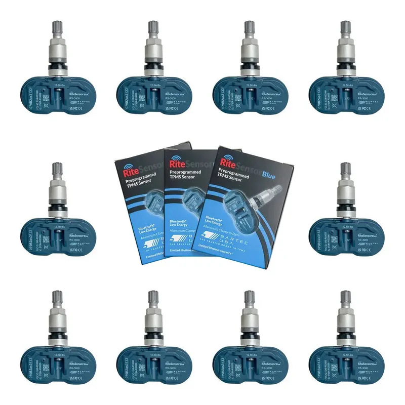 Bartec Rite-Sensor Blue for Tesla/Electric Vehicle w/ Bluetooth Sensor (10/Bag) Silver
