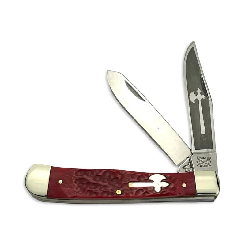 Battle Axe 5219RB - Red Jigged Bone