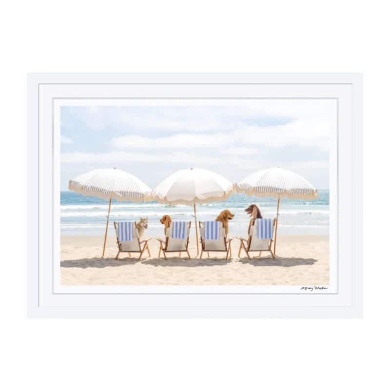 Beach Day Pups, San Diego, Mini, 10" x 13.5"