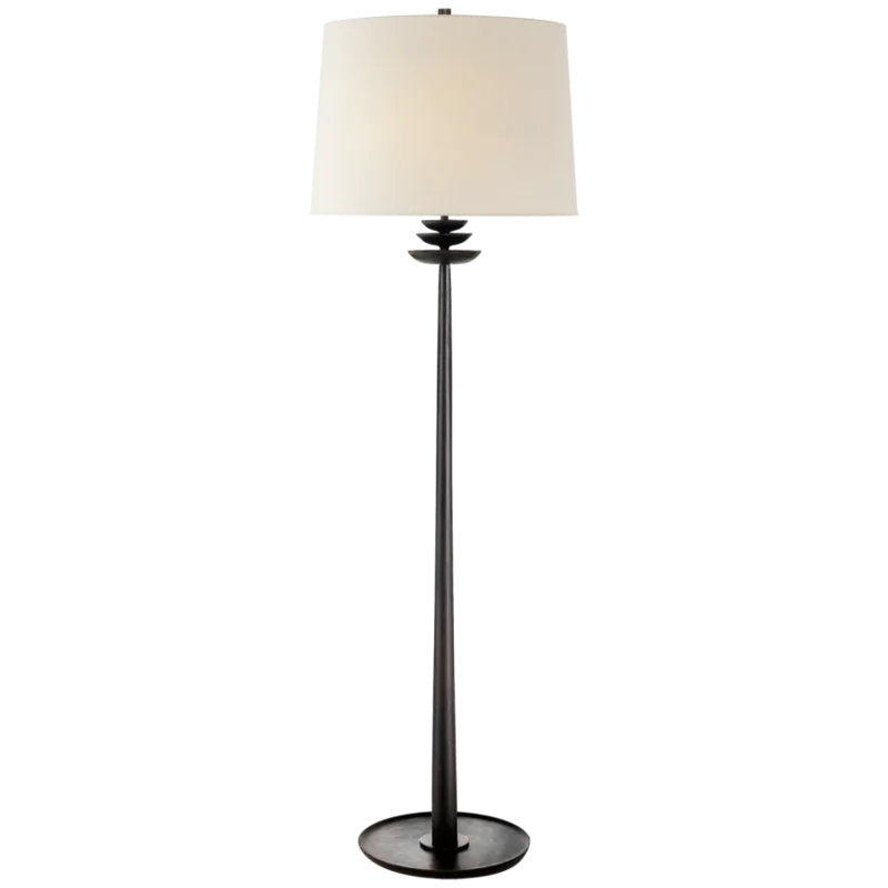Beaumont Floor Lamp, Aged Iron