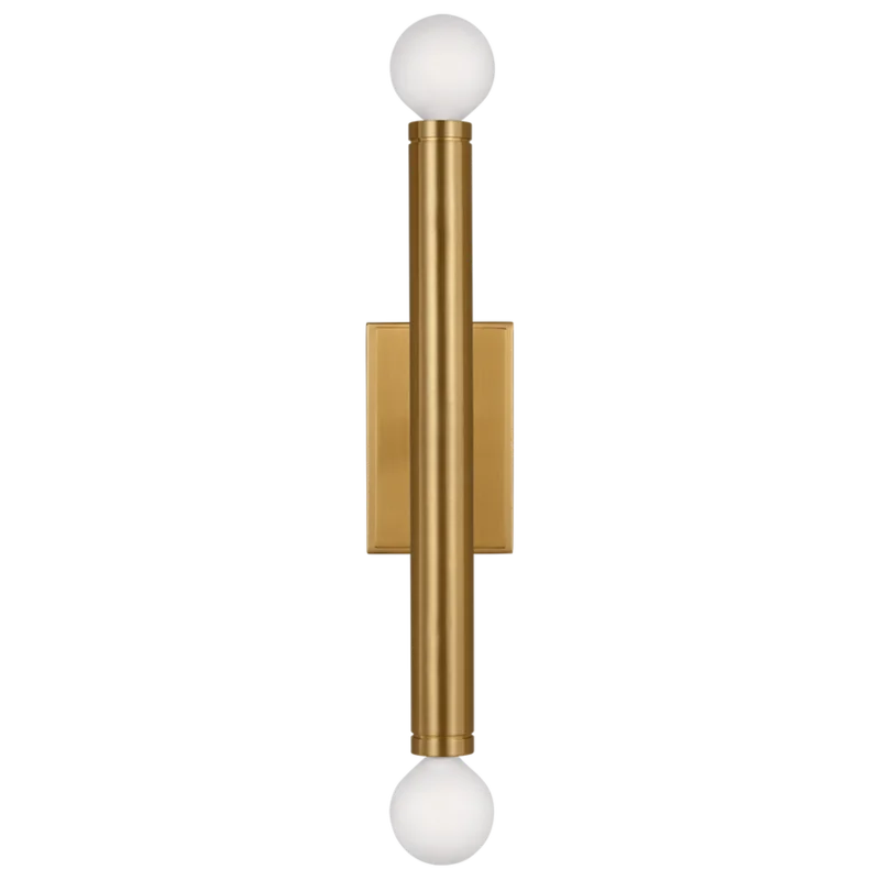 Beckham Modern Medium Single Sconce, Burnished Brass