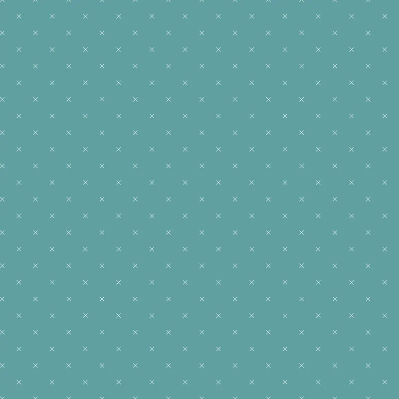 Bee Cross Stitch: Rileyteal (1/4 Yard)