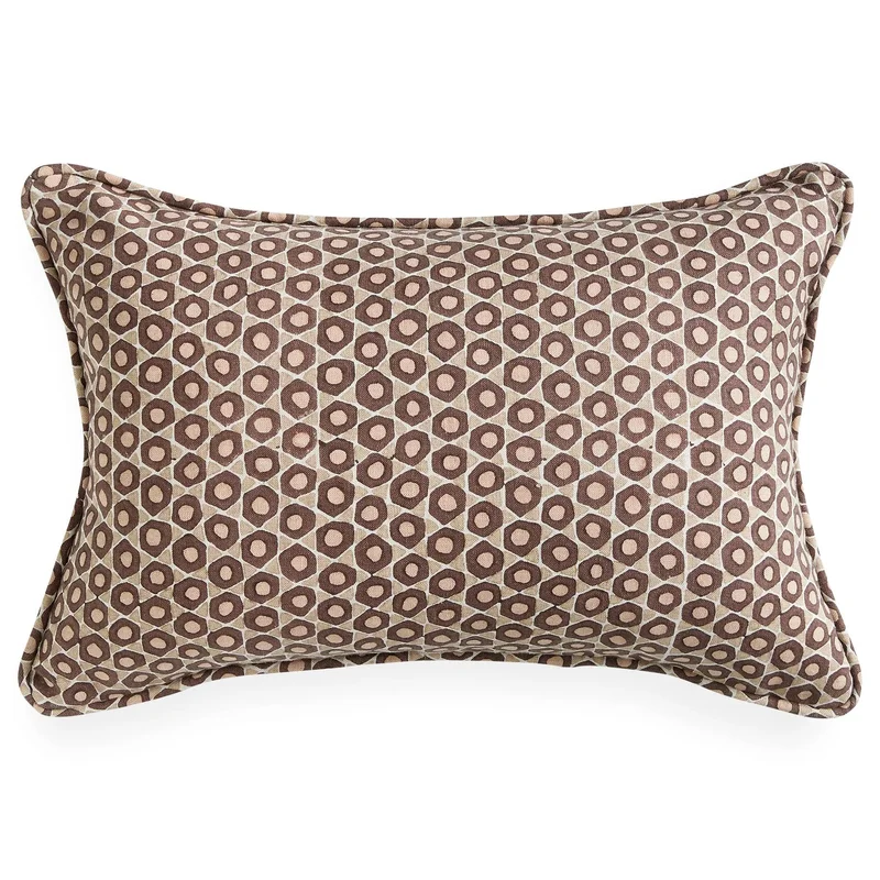 Bejmat Shell Linen Cushion, 12" x 18"